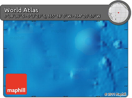 Physical Map of the Area around 0° 21' 0" S, 164° 49' 29" W