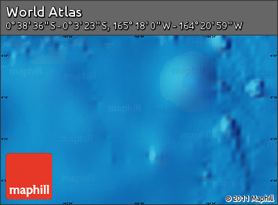 Physical Map of the Area around 0° 21' 0" S, 164° 49' 29" W