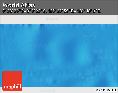 Shaded Relief 3D Map of the Area around 0° 21' 0" S, 165° 49' 29" E