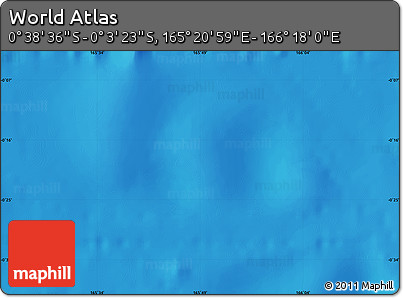 Physical Map of the Area around 0° 21' 0" S, 165° 49' 29" E