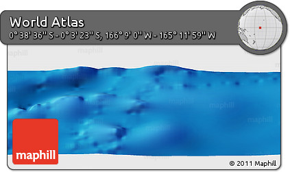 Physical Panoramic Map of the Area around 0° 21' 0" S, 165° 40' 30" W