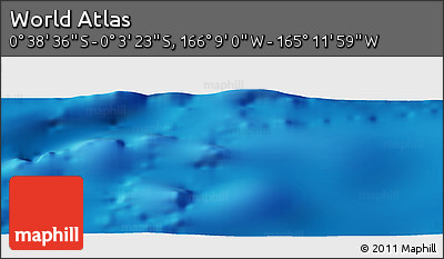 Physical Panoramic Map of the Area around 0° 21' 0" S, 165° 40' 30" W