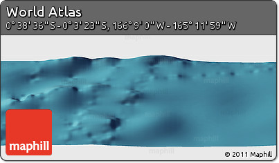 Satellite Panoramic Map of the Area around 0° 21' 0" S, 165° 40' 30" W