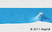 Shaded Relief Panoramic Map of the area around 0° 21' 0" S, 166° 40' 30" E