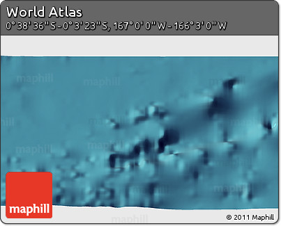Satellite 3D Map of the Area around 0° 21' 0" S, 166° 31' 30" W