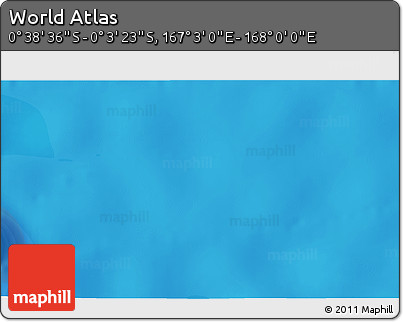 Political 3D Map of the Area around 0° 21' 0" S, 167° 31' 30" E