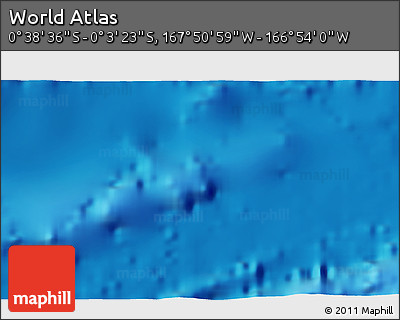 Physical 3D Map of the Area around 0° 21' 0" S, 167° 22' 30" W
