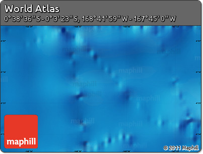 Physical Map of the Area around 0° 21' 0" S, 168° 13' 29" W