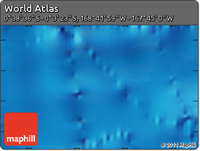 Shaded Relief Map of the Area around 0° 21' 0" S, 168° 13' 29" W