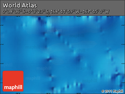 Shaded Relief Map of the Area around 0° 21' 0" S, 168° 13' 29" W