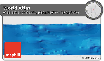 Political Panoramic Map of the Area around 0° 21' 0" S, 168° 13' 29" W