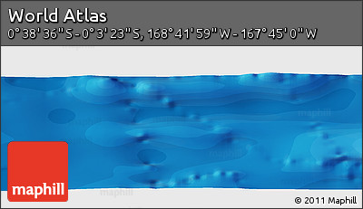 Political Panoramic Map of the Area around 0° 21' 0" S, 168° 13' 29" W