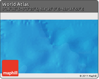 Political 3D Map of the Area around 0° 21' 0" S, 169° 13' 29" E