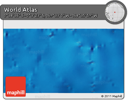 Physical 3D Map of the Area around 0° 21' 0" S, 169° 4' 29" W