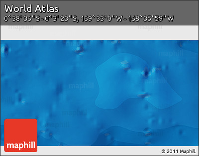 Political 3D Map of the Area around 0° 21' 0" S, 169° 4' 29" W
