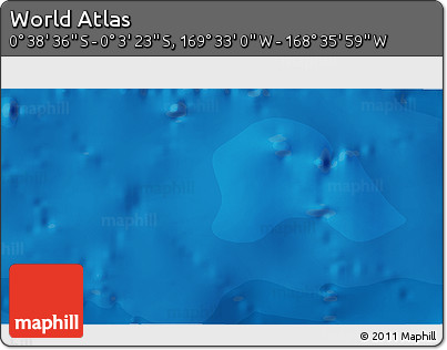 Political 3D Map of the Area around 0° 21' 0" S, 169° 4' 29" W