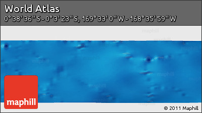 Physical Panoramic Map of the Area around 0° 21' 0" S, 169° 4' 29" W