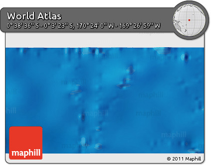 Physical 3D Map of the Area around 0° 21' 0" S, 169° 55' 30" W