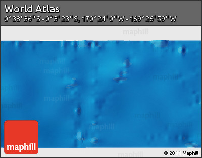 Physical 3D Map of the Area around 0° 21' 0" S, 169° 55' 30" W
