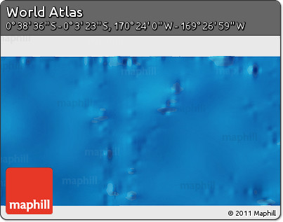 Physical 3D Map of the Area around 0° 21' 0" S, 169° 55' 30" W