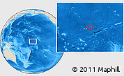 Shaded Relief Location Map of the area around 0° 21' 0" S, 169° 55' 30" W