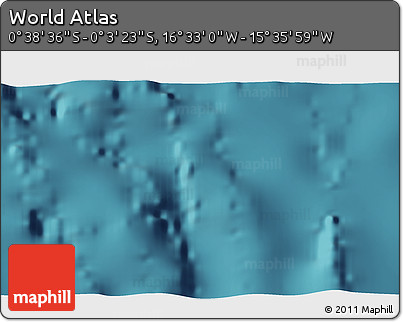 Satellite 3D Map of the Area around 0° 21' 0" S, 16° 4' 29" W