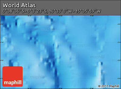 Physical Map of the Area around 0° 21' 0" S, 16° 4' 29" W
