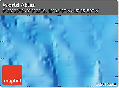 Physical Map of the Area around 0° 21' 0" S, 16° 4' 29" W