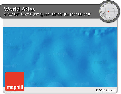 Political 3D Map of the Area around 0° 21' 0" S, 170° 4' 29" E