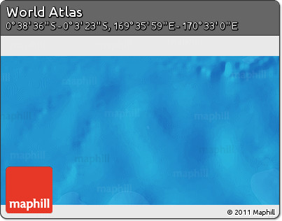 Political 3D Map of the Area around 0° 21' 0" S, 170° 4' 29" E