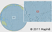 Savanna Style Location Map of the area around 0° 21' 0" S, 170° 46' 30" W, hill shading