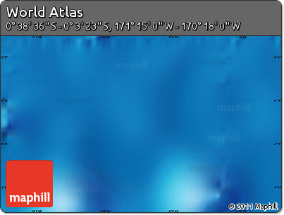 Physical Map of the Area around 0° 21' 0" S, 170° 46' 30" W