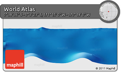 Physical Panoramic Map of the Area around 0° 21' 0" S, 170° 46' 30" W