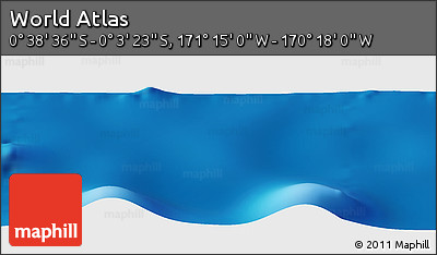 Physical Panoramic Map of the Area around 0° 21' 0" S, 170° 46' 30" W