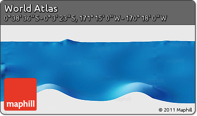 Physical Panoramic Map of the Area around 0° 21' 0" S, 170° 46' 30" W