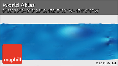 Physical Panoramic Map of the Area around 0° 21' 0" S, 171° 37' 30" W