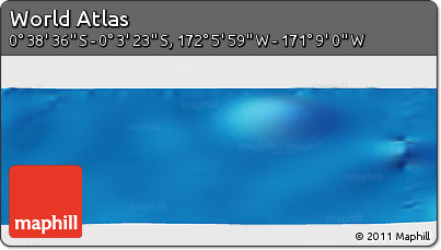 Physical Panoramic Map of the Area around 0° 21' 0" S, 171° 37' 30" W