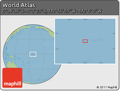 Savanna Style Location Map of the Area around 0° 21' 0" S, 172° 28' 29" W