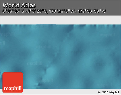 Satellite 3D Map of the Area around 0° 21' 0" S, 173° 19' 29" W