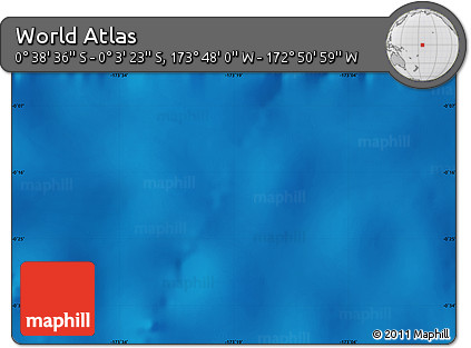 Physical Map of the Area around 0° 21' 0" S, 173° 19' 29" W