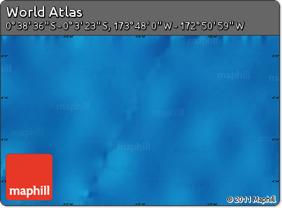 Physical Map of the Area around 0° 21' 0" S, 173° 19' 29" W