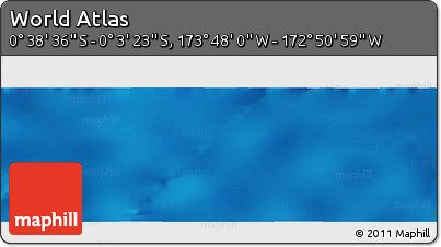 Physical Panoramic Map of the Area around 0° 21' 0" S, 173° 19' 29" W