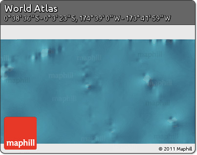 Satellite 3D Map of the Area around 0° 21' 0" S, 174° 10' 30" W