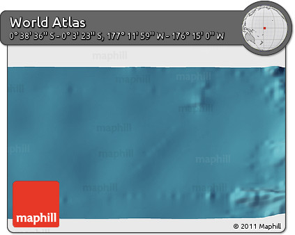 Satellite 3D Map of the Area around 0° 21' 0" S, 176° 43' 29" W