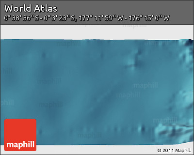 Satellite 3D Map of the Area around 0° 21' 0" S, 176° 43' 29" W