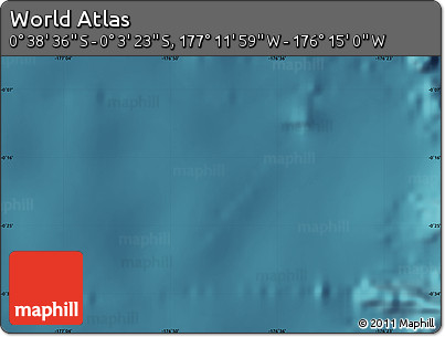 Satellite Map of the Area around 0° 21' 0" S, 176° 43' 29" W