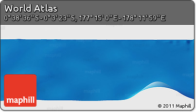 Shaded Relief Panoramic Map of the Area around 0° 21' 0" S, 177° 43' 29" E