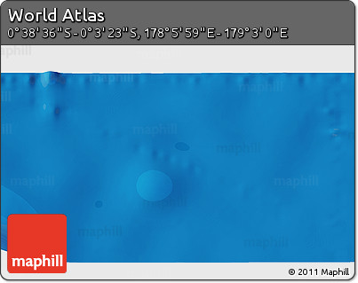 Political 3D Map of the Area around 0° 21' 0" S, 178° 34' 29" E