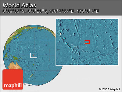 Satellite Location Map of the Area around 0° 21' 0" S, 178° 34' 29" E