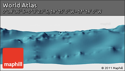 Satellite Panoramic Map of the Area around 0° 21' 0" S, 17° 46' 29" W